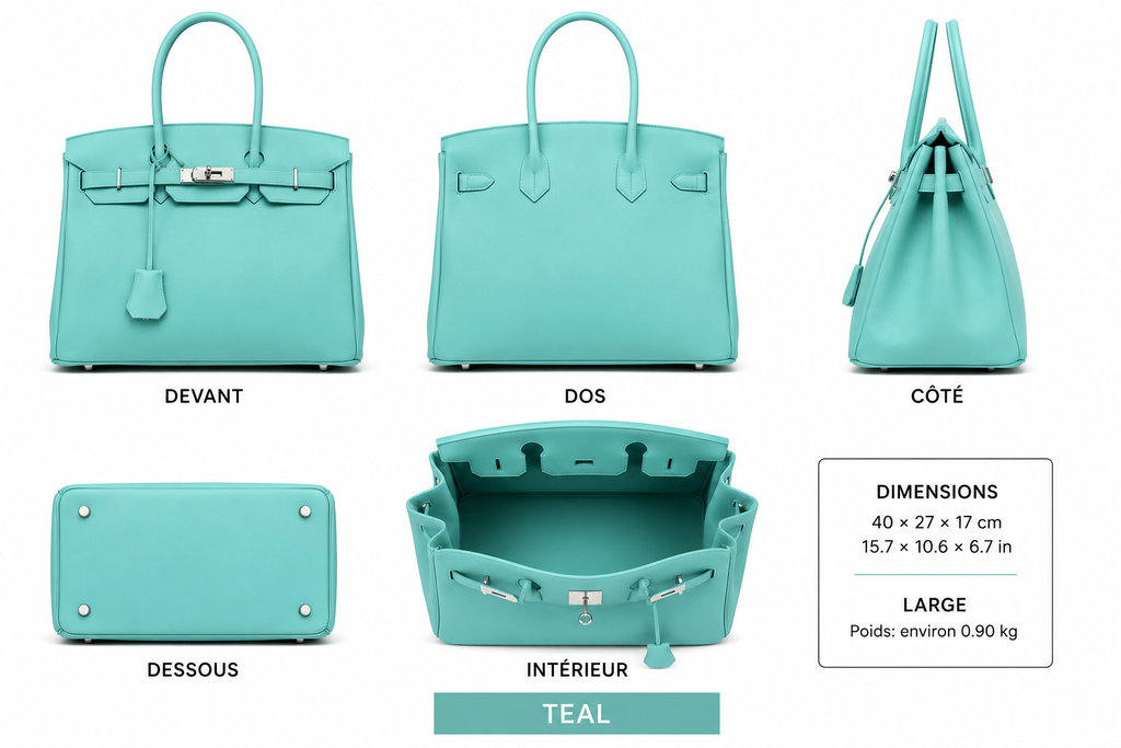 Jelly Firkin Tote Bag Large Teal - sac tote jelly waterproof Jelly&Jules