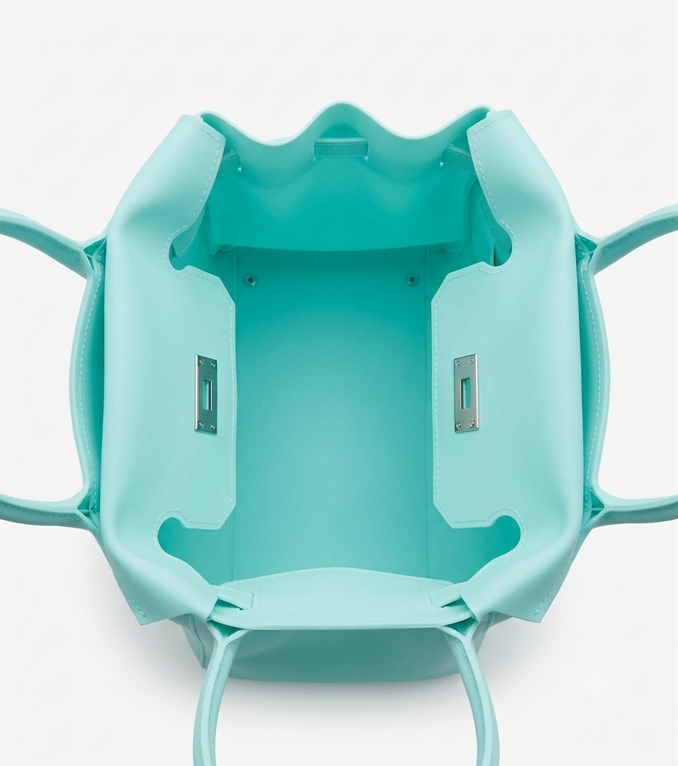 Mini Jelly Tote Bag - Bleu Lagon
